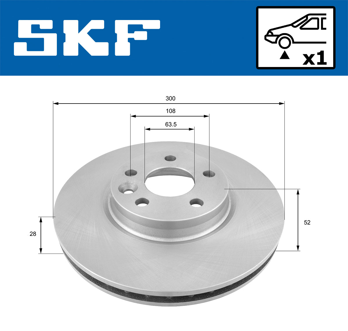 SKF VKBD 80056 V1 Disc frana